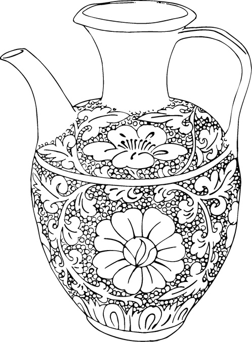 中华图案_两宋_宋代陶枕图案与瓷器708103_高宽775x1053_分辨率299dpi