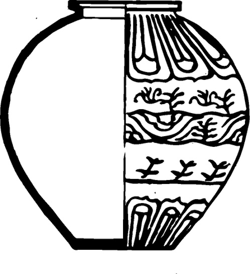 中华图案_隋唐五代_隋代青瓷器与敦煌壁画607308_高宽445x487_分辨率