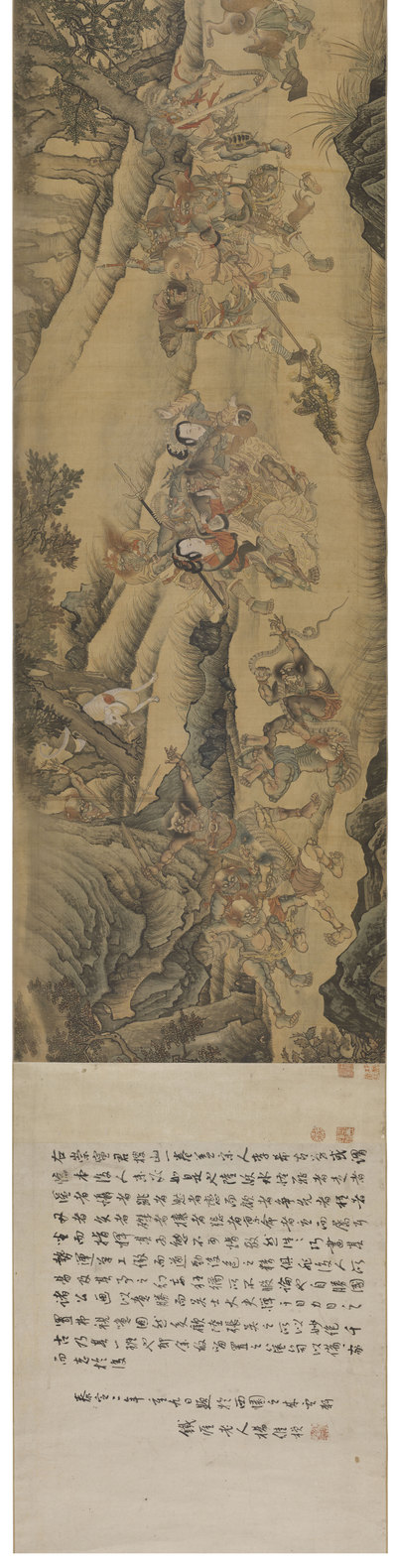 明 陆治搜山图 波士顿艺术美术馆藏 陆治搜山图 像素30000×7557