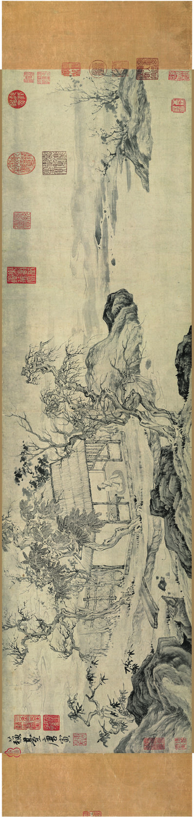 明_唐寅_悟阳子春养性图卷_纸本_像素17479x4149_分辨率350dpi