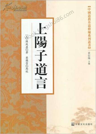 上阳子道言.元陈致虚著