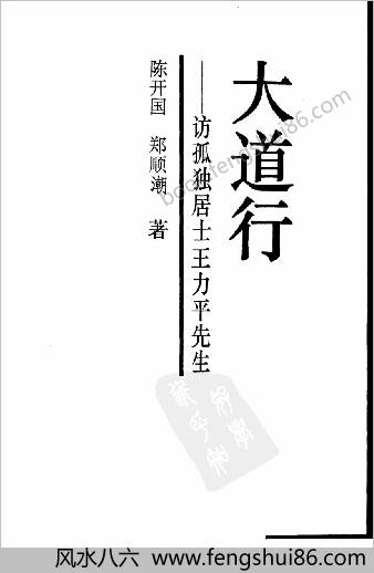 大道行—访王力平先生