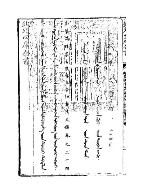 G 御制满珠蒙古汉字三合切音清文鉴卷二十四 Pdf 古籍库 风水八六