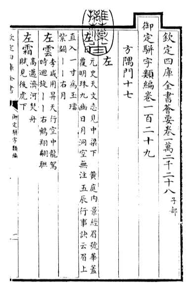 14677_御定骈字类编卷一百二十九