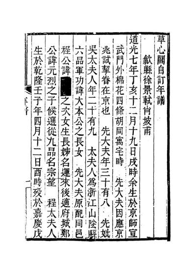 14397_草心阁自订年谱_徐景軾编