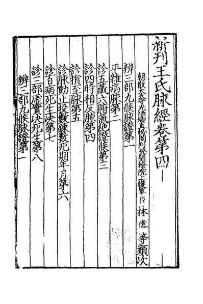 77085_新刊王氏脉经二_晋王叔和撰