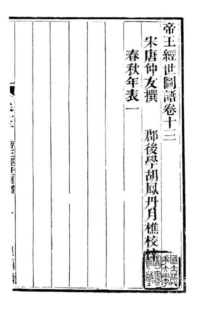 92598_金华丛书帝王经世图谱_胡凤丹辑永康胡氏退补斋