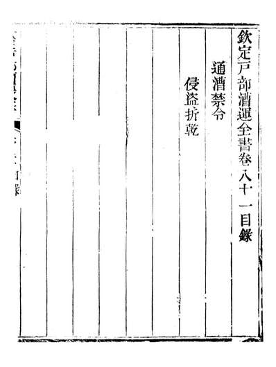 96117_钦定户部漕运全书_福祉