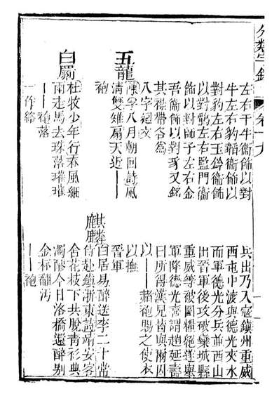 99613_分类字锦_何焯等奉敕纂