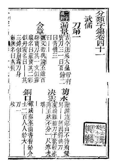 99635_分类字锦_何焯等奉敕纂