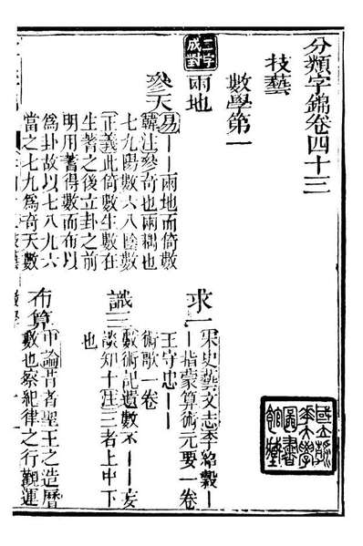 99637_分类字锦_何焯等奉敕纂