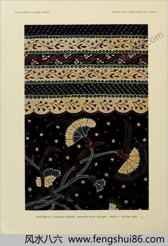 爪哇蜡染图案.1924年菲尔德自然史博物馆出版