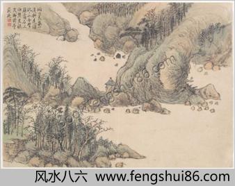 景敷四气.冬景图.12帧.清钱维城画.清乾隆时期.大都会博物馆藏本
