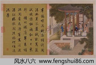 月曼清游图册.清陈枚绘.十二帧.绢本设色.北京故宫博物院藏