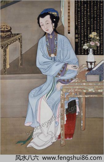 胤禛美人图.雍正十二美人图.十二帧.清代绢本设色.故宫博物院藏