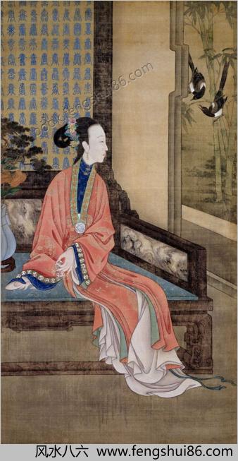 胤禛美人图.雍正十二美人图.十二帧.清代绢本设色.故宫博物院藏