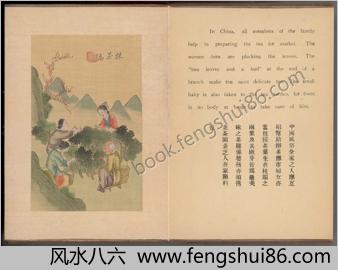 茶景全图.蟠桃八仙会.两册.清末民初彩绘