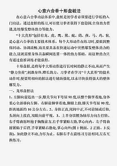 心意六合拳十形盘桩法.完整版.pdf