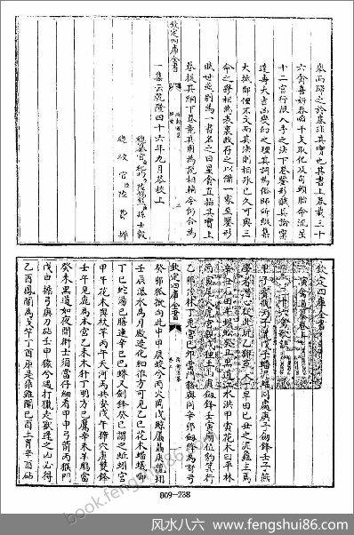《四库全书术数.演禽通纂》