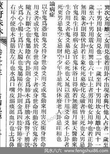 《筮府珠林卷.占病轨范》