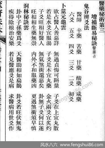 《筮府珠林卷.医药秘术》