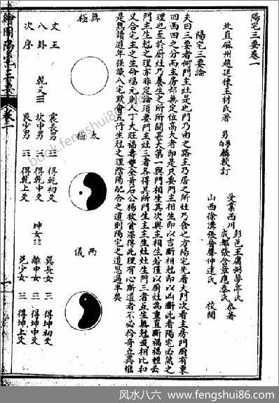 《绘图阳宅三要.古本》