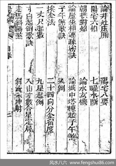 《阳宅指要》