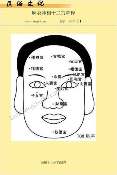 《麻衣神相十二宫解释》麻衣神相