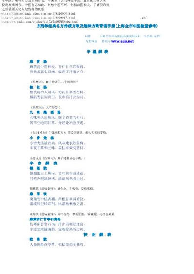 方剂学经典名方传统方歌及趣味方歌背诵手册清晰版.电子版.pdf