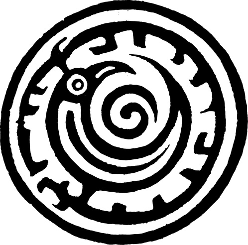 中华图案_原始社会_河姆渡文化雕刻与陶器226603_高宽1388x1370