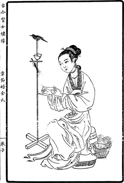 【古简笔版画】人物类E0053（1421x2089）