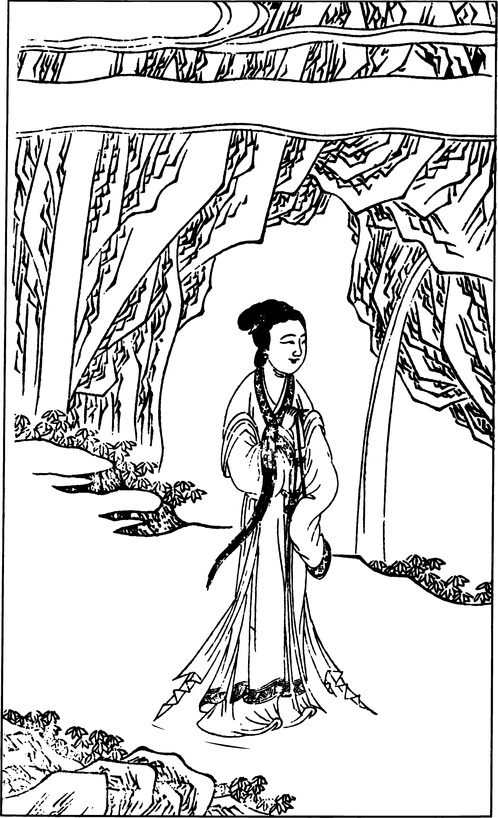 【古简笔版画】宗教类B0044（1630x2676）