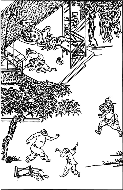 【古简笔版画】小说类D0070（1768x2727）