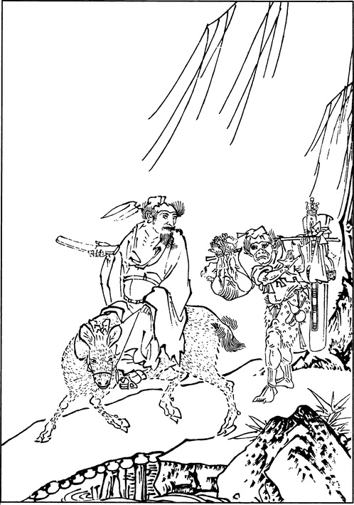 【古简笔版画】小说集D0270（1715x2443）