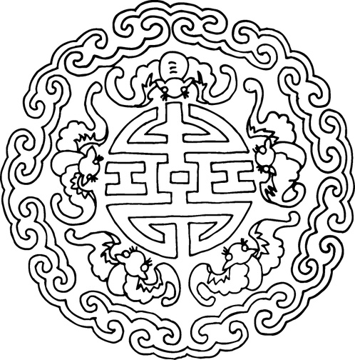 中华图案_吉祥图案_福星高照1200054_高宽877x888_分辨率299dpi