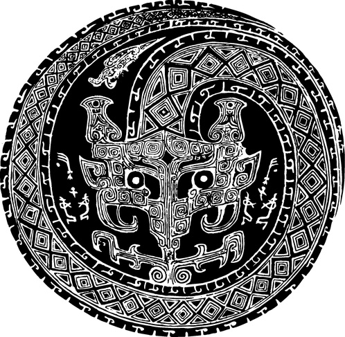 中华图案_商周_商代后期青铜器与玉器207301_高宽1103x1079_分辨率299