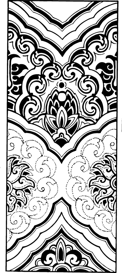 【清朝图腾】建筑彩画1016705（785x1746）