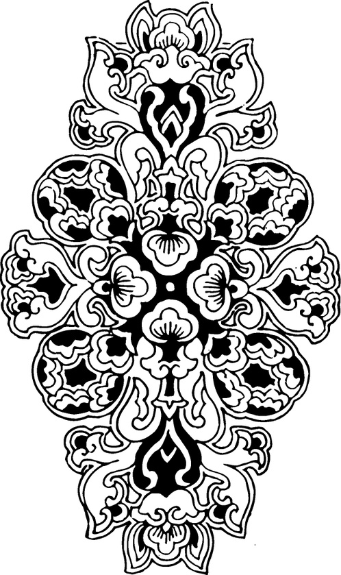 中华图案_清代下_祥禽瑞兽图案1019004_高宽623x1050_分辨率299dpi