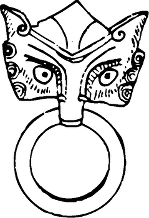 中华图案_秦汉_东汉时期铜镜图案413102_高宽239x351_分辨率299dpi