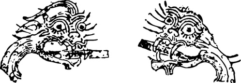 【秦汉图腾】东汉时期铜镜图案415602（830x286）