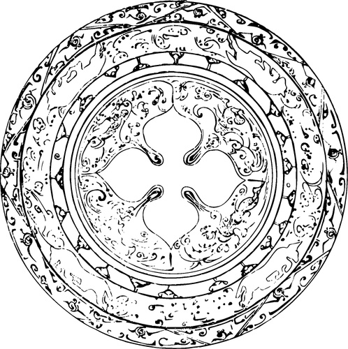 中华图案_春秋战国_战国秦瓦当云纹317105_高宽218x1272_分辨率299dpi