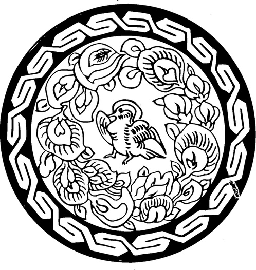 【隋唐图腾】唐代丝织印染图案620003(670x708) 【隋唐图腾】唐代丝织印染图案620003(670x708)