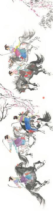 近代画.马球图_16285.4134 近代画.马球图_16285.4134
