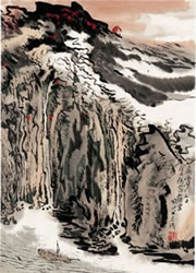 近代画.陆严少_高峰迭岭_3648.5079 近代画.陆严少_高峰迭岭_3648.5079