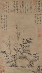 元代画.倪瓒_古木竹石图_原_13823.23828 元代画.倪瓒_古木竹石图_原_13823.23828