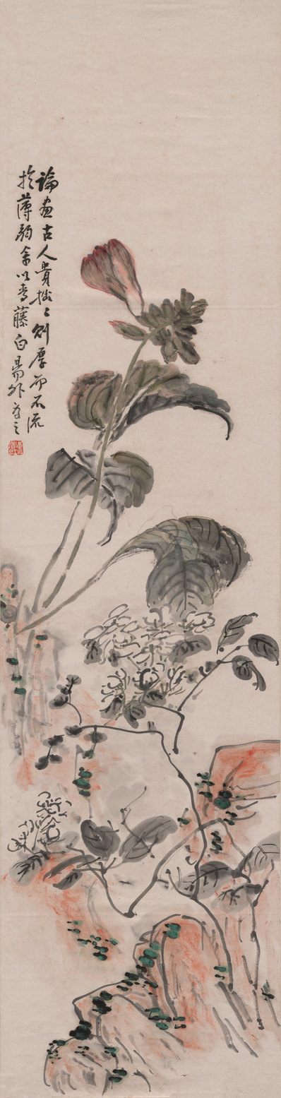 近代画.黄宾虹_花鸟图_轴纸本_5216.20385