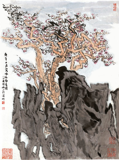 近代画.陆严少_水石梅_8107.10882
