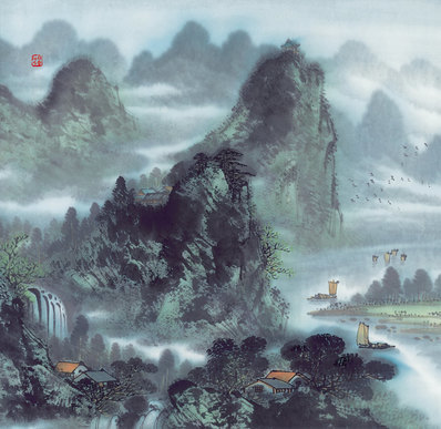 近代画.现代山水册页_1111_5265.5120