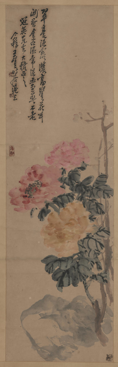 近代画.王个_牡丹_4368.13568