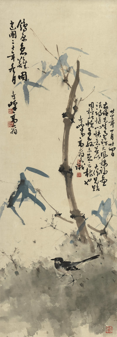近代画.孙奇峰_竹禽_5401.15486